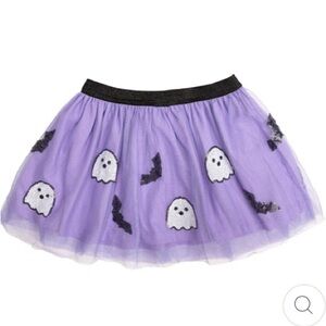 Sweet Wink Ghost and Bat Sequin Halloween Tutu Skirt